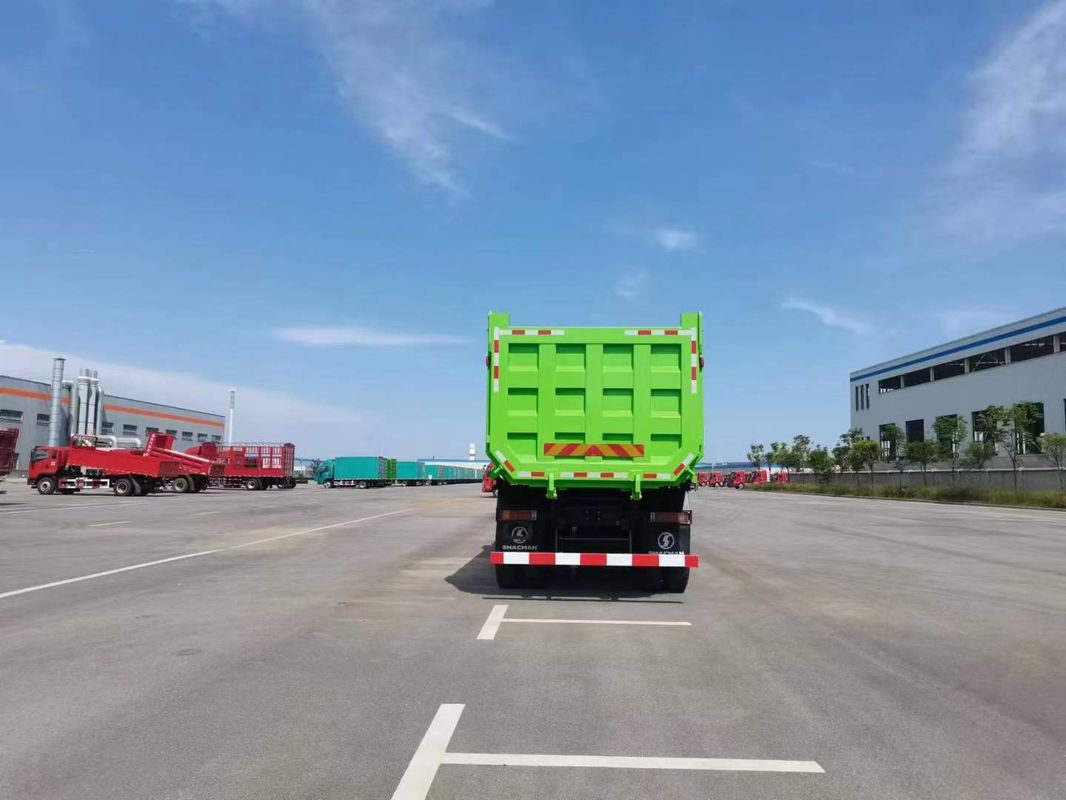 10 roues SHACMAN F3000 CNG Dump Truck 6x4 Euro V WEICHAI-430HP Vert Parfait pour la construction et l'exploitation minière