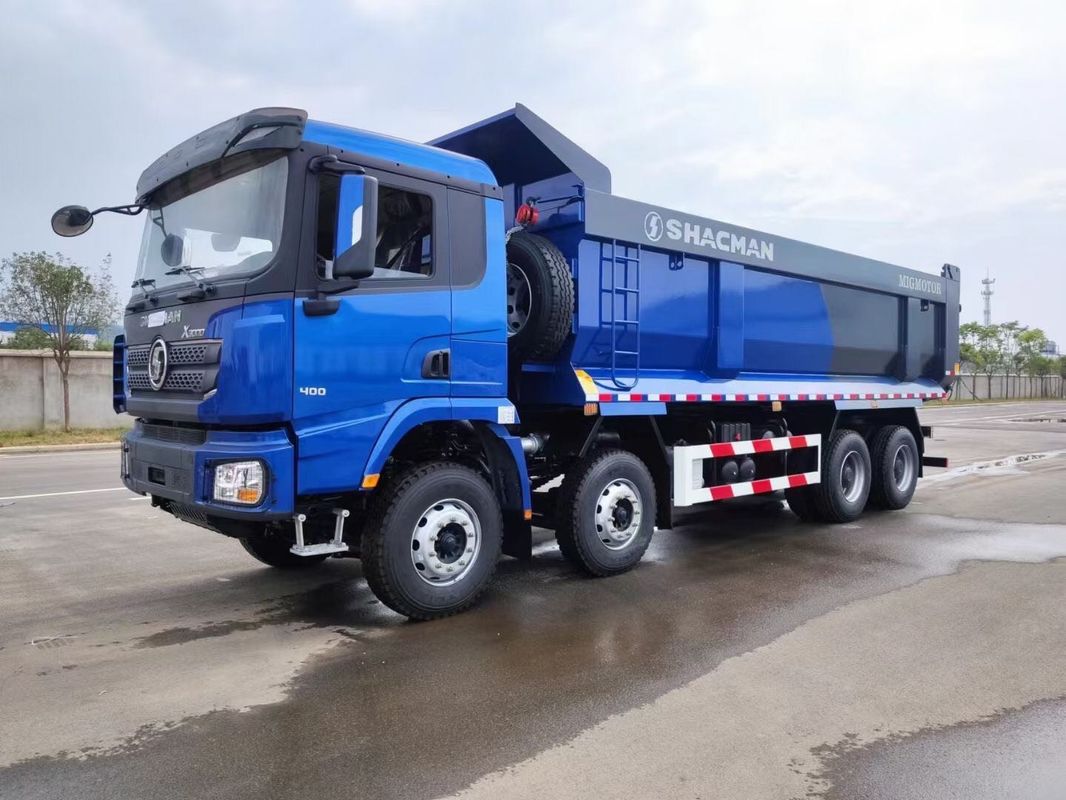 Shakman X3000 camion de décharge 8x4 380hp EuroII bleu U-bouteille