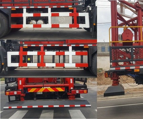 Vélos de forage pétrolier SHACMAN H3000 6x4 380HP EuroII Blanc 50Ton Vélos de déplacement de plateforme pétrolière