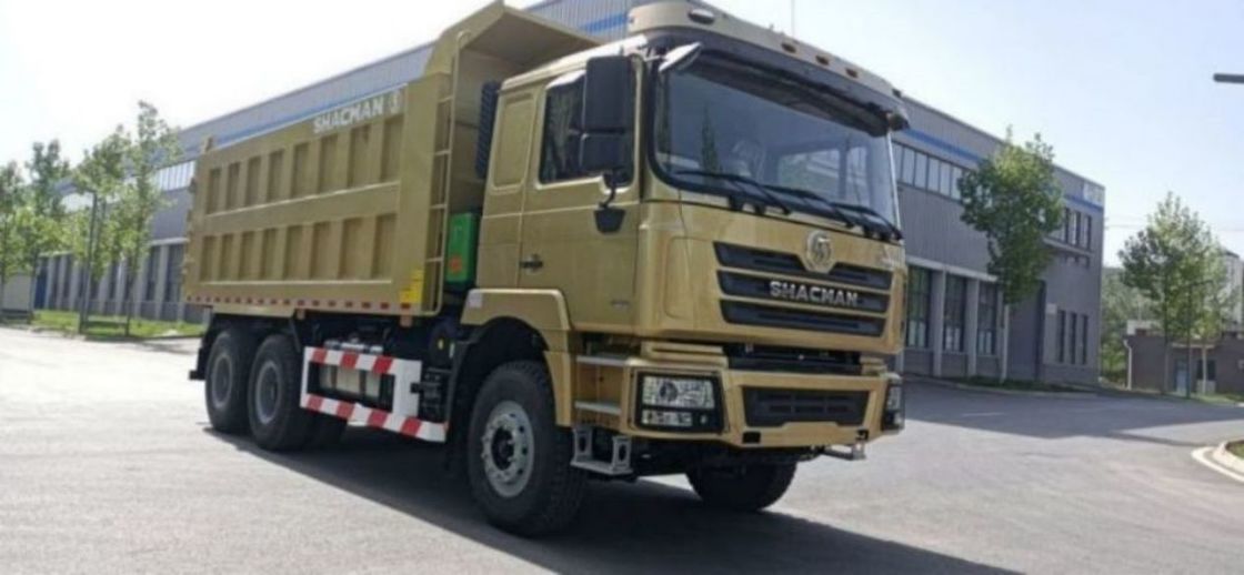 10 pneumatiques Dampper SHACMAN F3000 camion à bascule 6x4 375 EuroV or WEICHAI moteur diesel