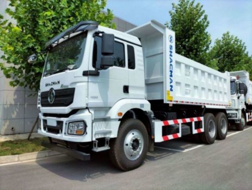 SHACMAN F3000 camion de décharge 6x4 moteur WEICHAI 420hp Euro II blanc à 10 pneus