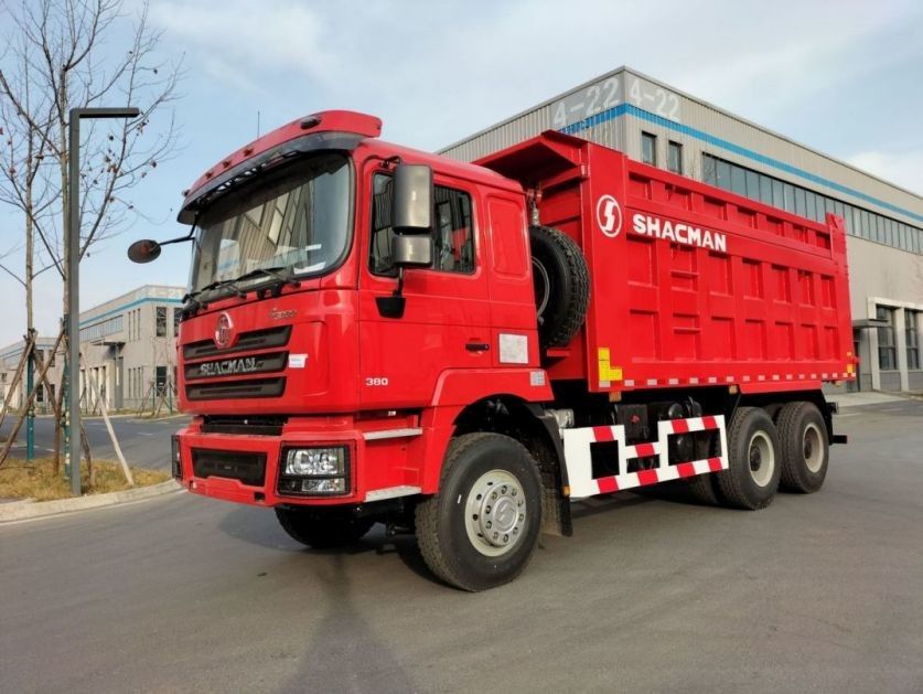 SHACMAN F3000 camion de décharge à bascule 6x4 WP10.380hp EuroII rouge 10 pneus avec 5175mm