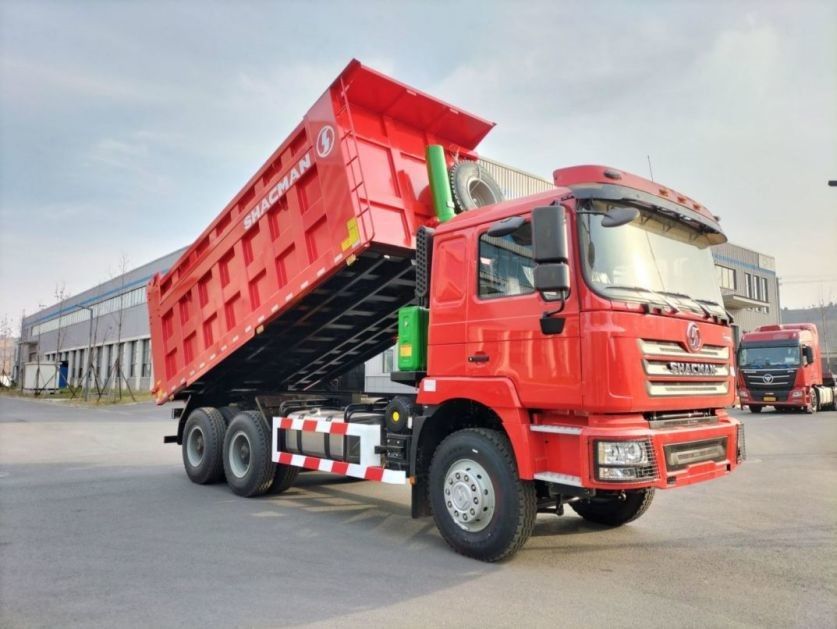 10 pneus SHACMAN 30t camion de décharge F3000 6x4 380hp EuroII moteur diesel Red Tipper