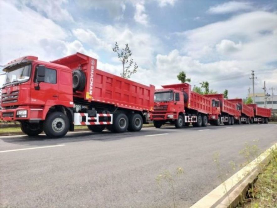 SHACMAN 10 roues camionneur à décharge lourd F3000 6x4 375hp EuroV Orange Tipper