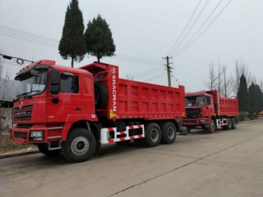 SHACMAN 10 roues camionneur à décharge lourd F3000 6x4 375hp EuroV Orange Tipper