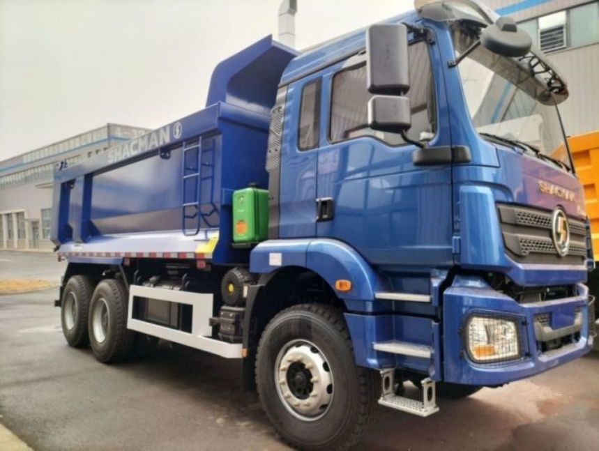 SHACMAN U-cargo boîte camionneur à ordures 6x4 H3000 380 EuroII Blue Tipper Standard cabine 12,00R20 pneus