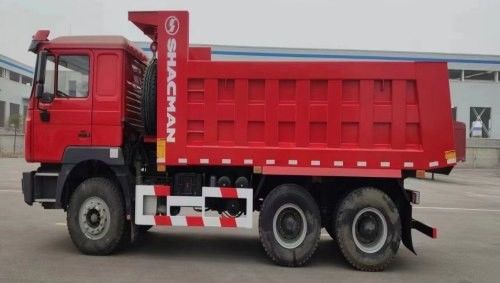 10 essais SHACMAN Red Dump Truck F3000 Dump Truck Véhicule 380HP Pour l'exploitation minière