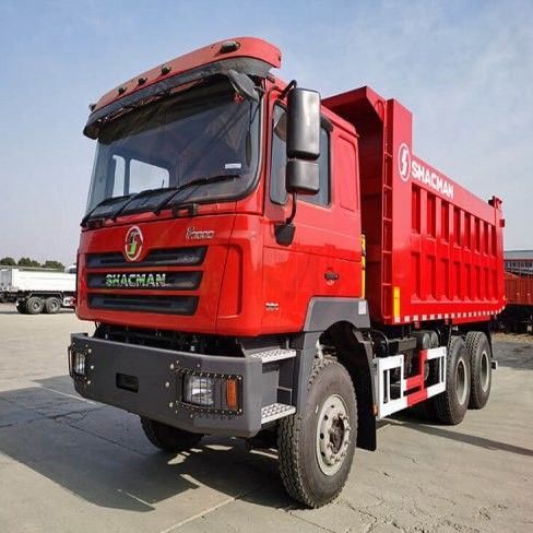 10 essais SHACMAN Red Dump Truck F3000 Dump Truck Véhicule 380HP Pour l'exploitation minière