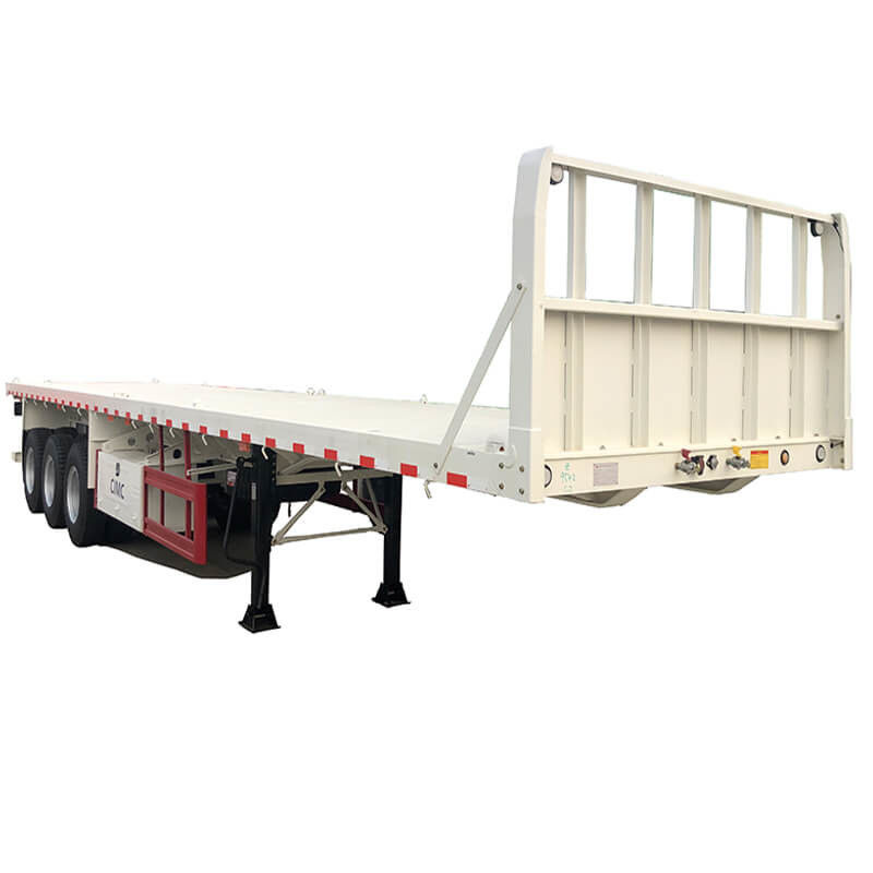Remorque plateau extensible CMCC 3 essieux 40 tonnes 40 pieds à vendre