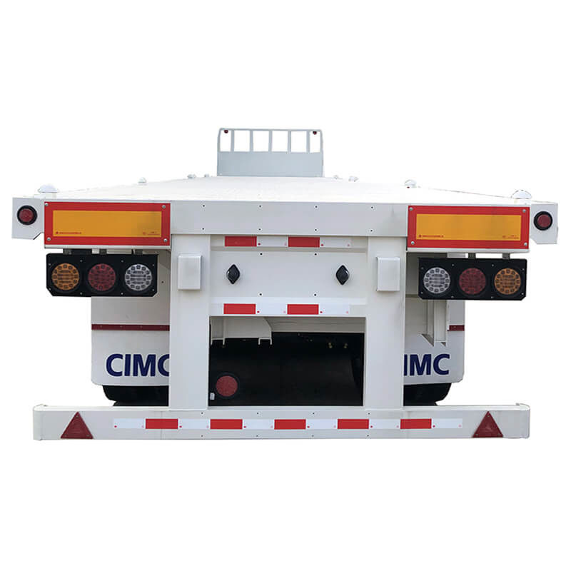 Remorque plateau extensible CMCC 3 essieux 40 tonnes 40 pieds à vendre