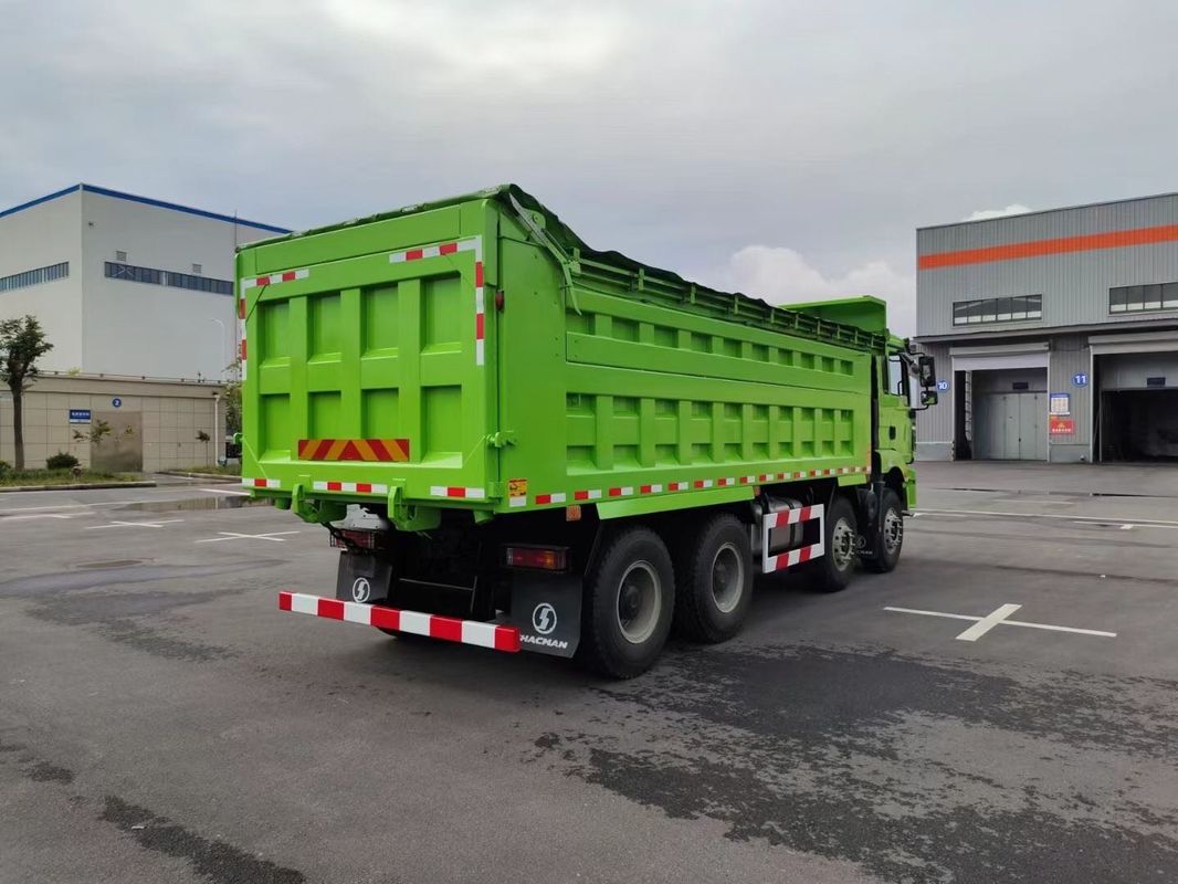 Nouveau chariot de décharge lourd SHACMAN H3000 8x4 375hp EuroV vert 12 roues à bascule