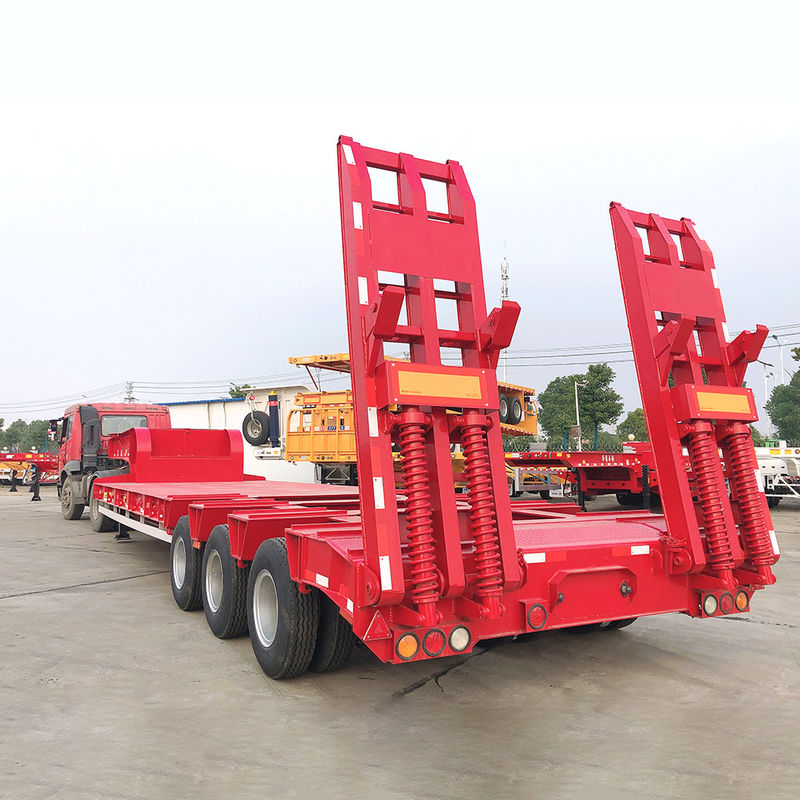 CIMC Camion semi-remorque à lit bas et lourd FUWA 3 axes
