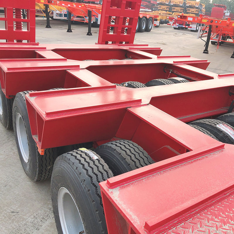 CIMC Camion semi-remorque à lit bas et lourd FUWA 3 axes