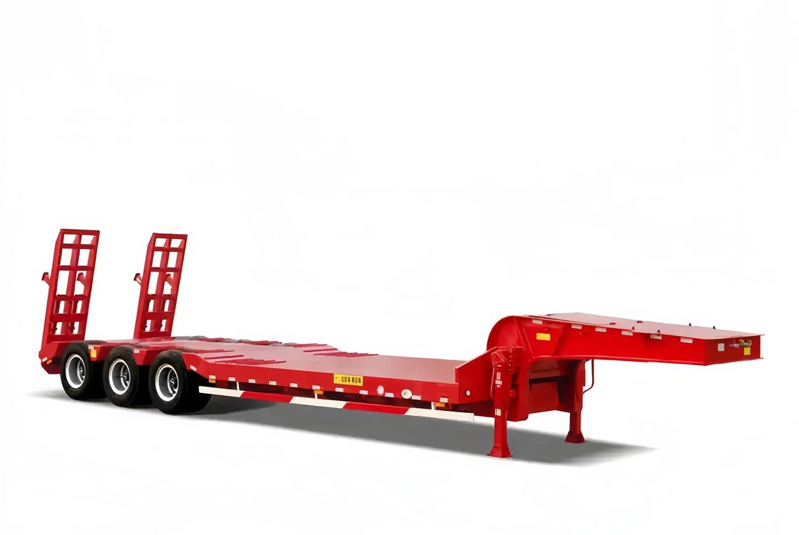 CIMC Camion semi-remorque à lit bas et lourd FUWA 3 axes