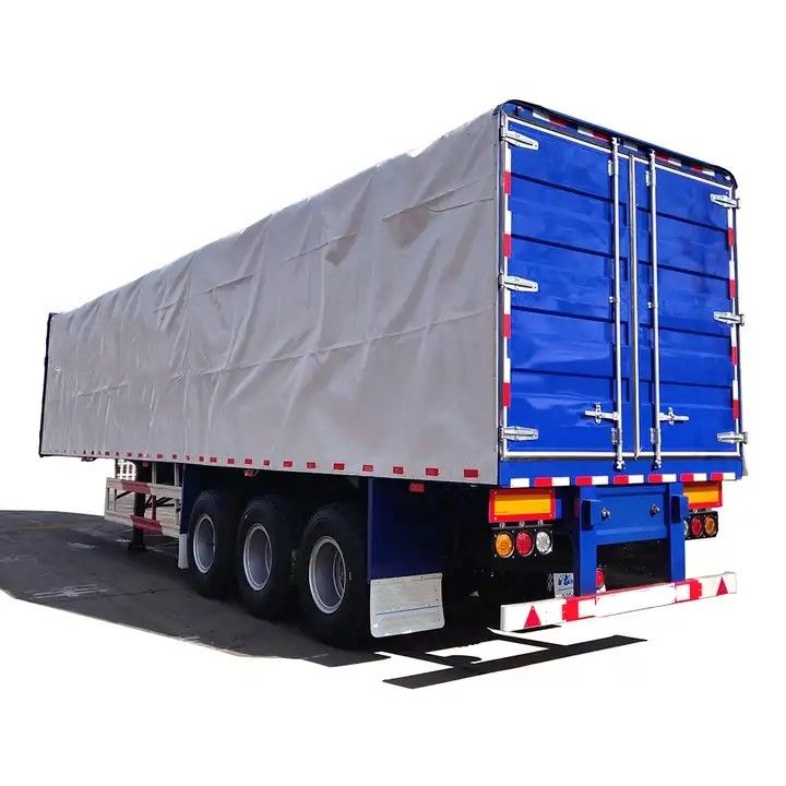 CIMC Semi-remorque à rideau latéral à trois essieux de type fourgonnette semi-remorque en boîte pour le transport de marchandises sur palettes
