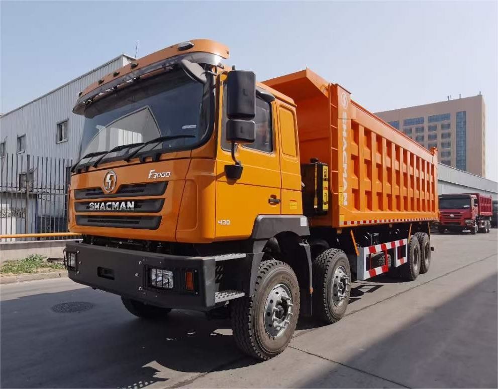 SHACMAN F3000 8x4 380hp EuroV camion à décharge double axe de stade avec moteur WEICHAI