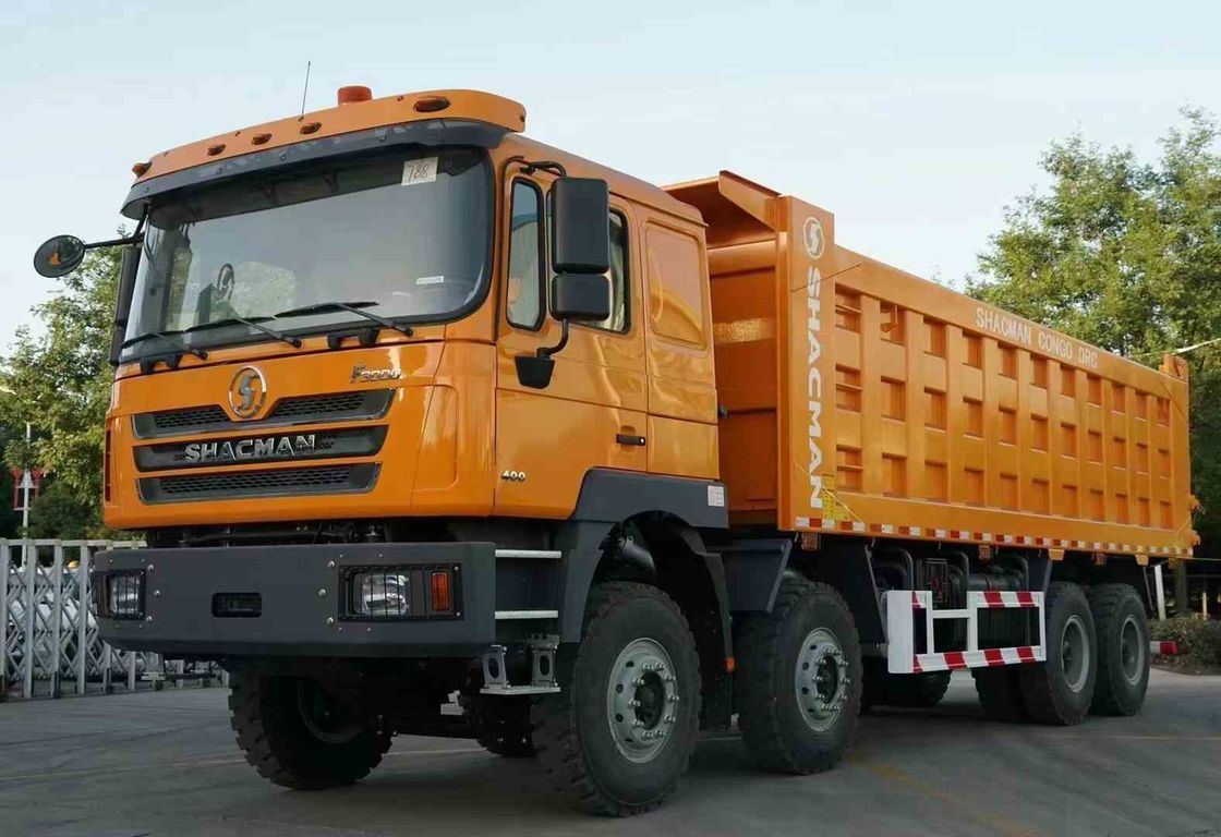SHACMAN F3000 8x4 380hp EuroV camion à décharge double axe de stade avec moteur WEICHAI