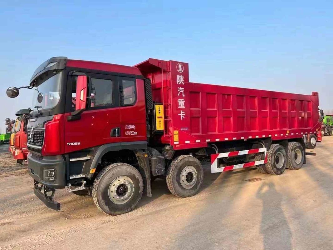 SHACMAN 8x4 440 chevaux EuroV chariot de décharge lourd blanc 20 à 30 tonnes chariot de décharge à bascule