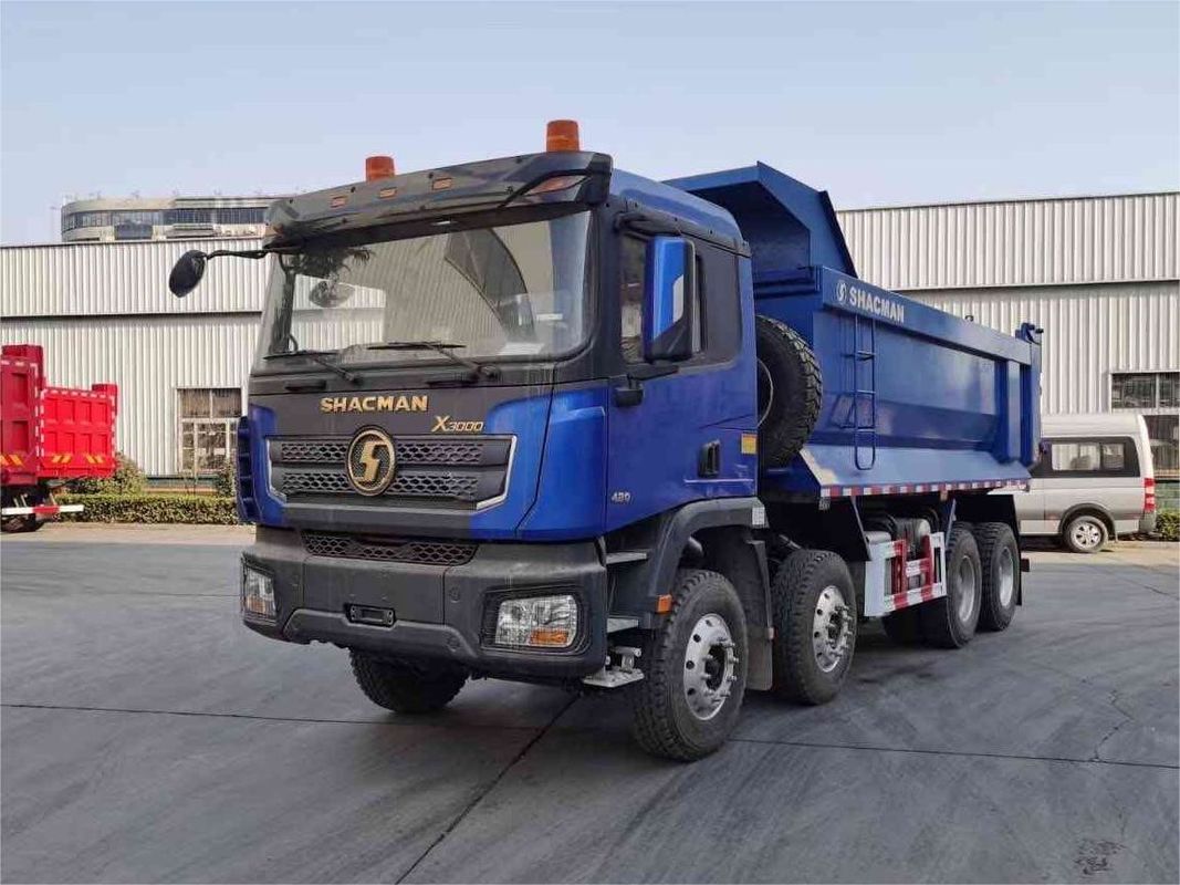 SHACMAN 8x4 440 chevaux EuroV chariot de décharge lourd blanc 20 à 30 tonnes chariot de décharge à bascule