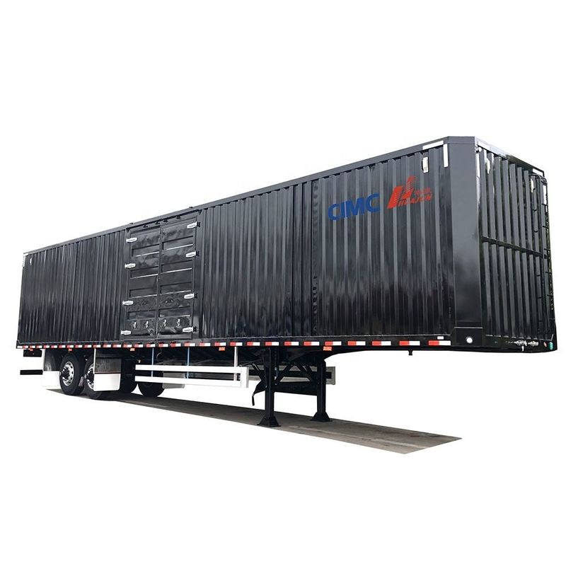 CIMC Van type semi-remorque à 3 essieux Voiture à pieds sec Container box trailer
