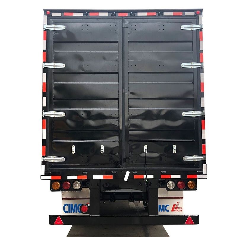 CIMC Van type semi-remorque à 3 essieux Voiture à pieds sec Container box trailer