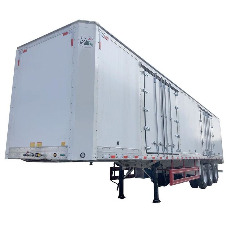CIMC Type de fourgonnette Semi-remorque à boîte 3 axle Voiture à pieds sec Container Semi-remorque