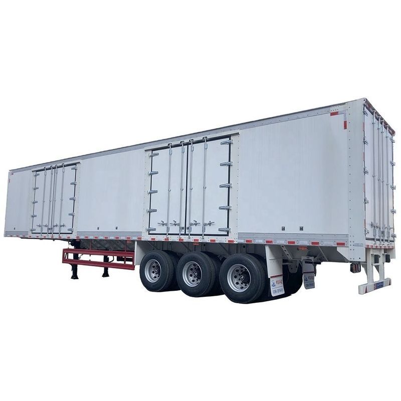 CIMC Type de fourgonnette Semi-remorque à boîte 3 axle Voiture à pieds sec Container Semi-remorque