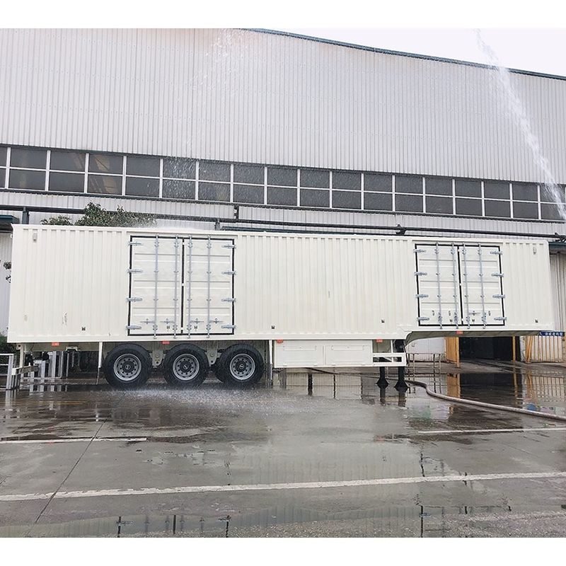 CIMC Type de fourgonnette Semi-remorque à boîte 3 axle Voiture à pieds sec Container Semi-remorque