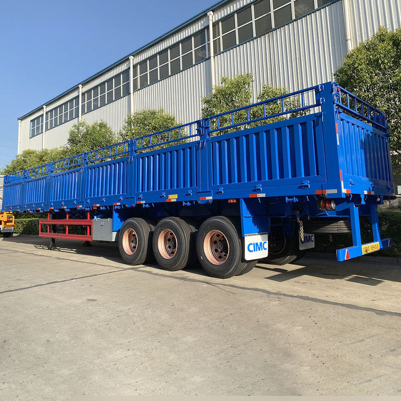 CIMC 3 essieux camion clôture de chargement 60 tonnes semi-remorque avec conteneur de verrouillage