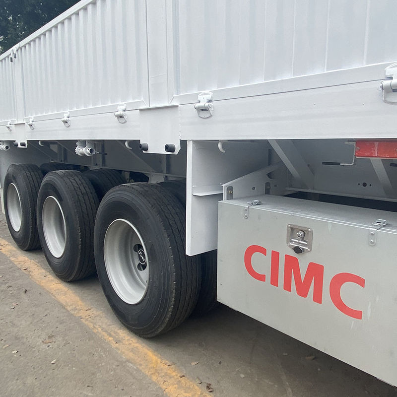 CIMC 3 / 4 essieux clôture semi-remorque 60 70 tonnes clôturé camions de marchandises SHACMAN