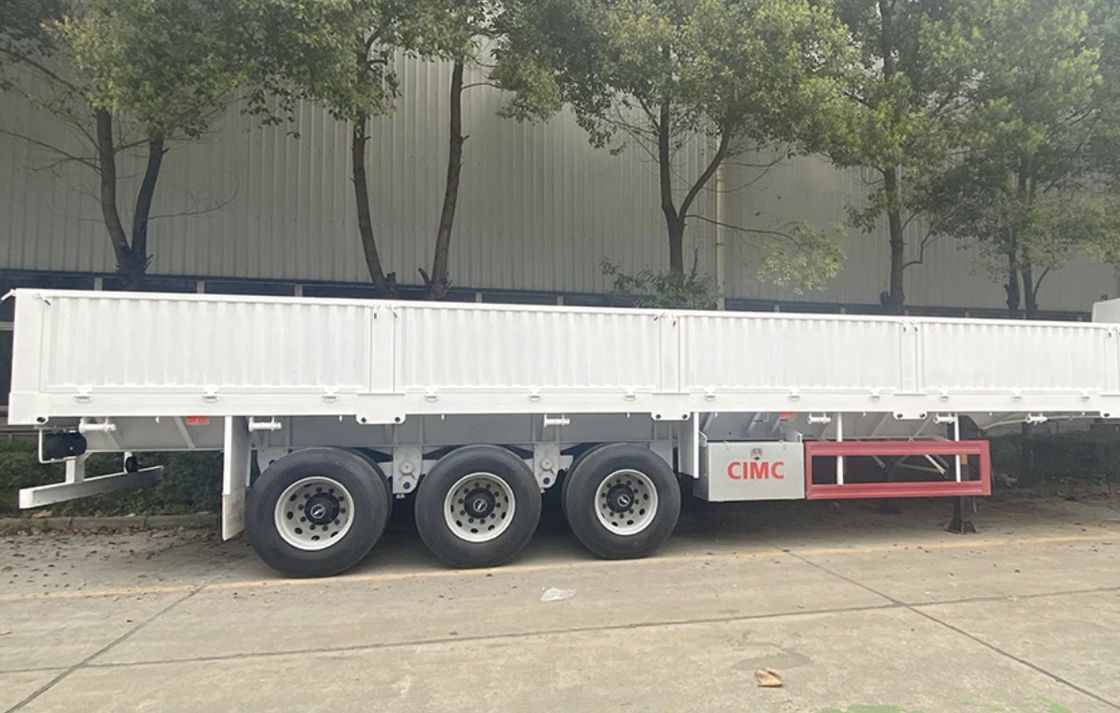 CIMC 3 / 4 essieux clôture semi-remorque 60 70 tonnes clôturé camions de marchandises SHACMAN